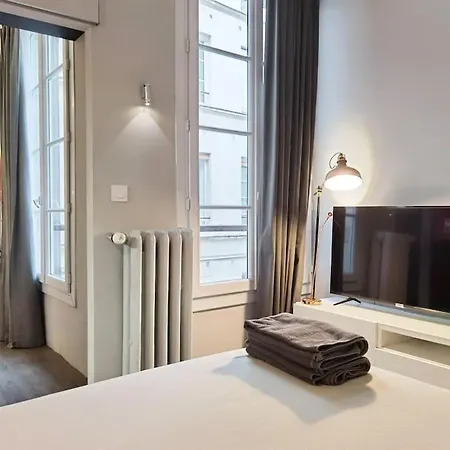 דירה Modern 1bdr Ac 3mns To Louvre N1-5 פריז